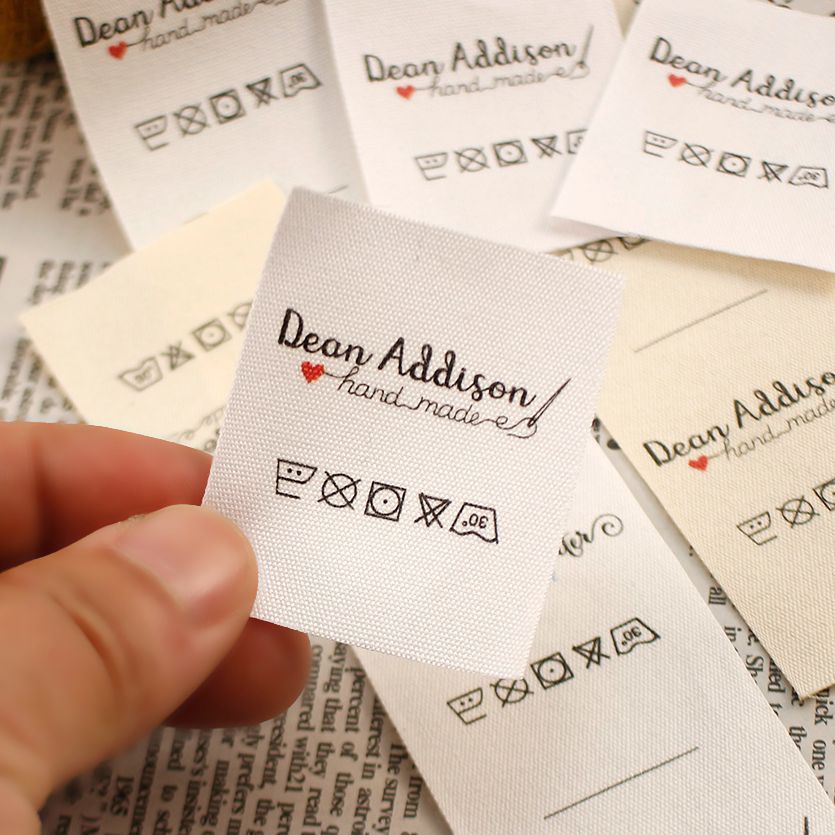 Baby Clothing Labels - 40x50mm Cotton With Logo or Text