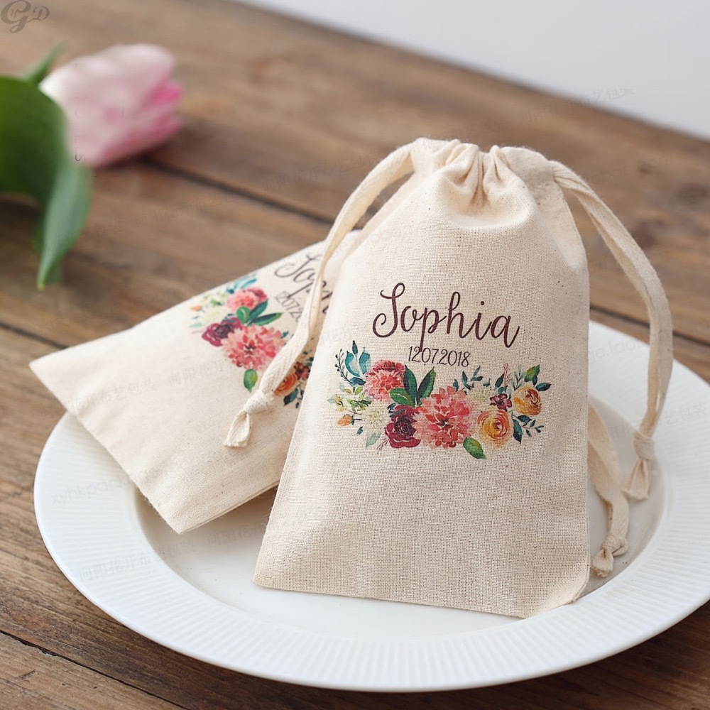 100pcs Custom Name Logo Weddin - Baby Clothing Logo ulasan dan harga