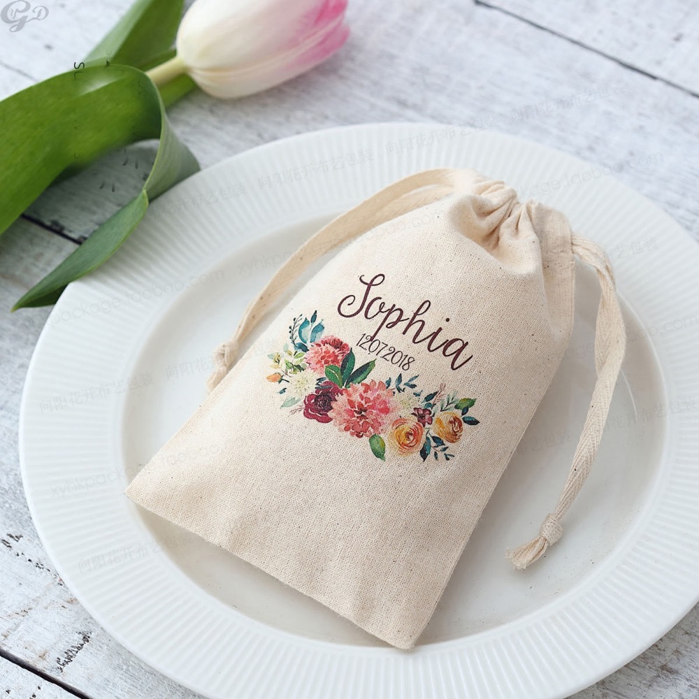 100pcs Custom Name Logo Weddin - Baby Clothing Logo ulasan dan harga