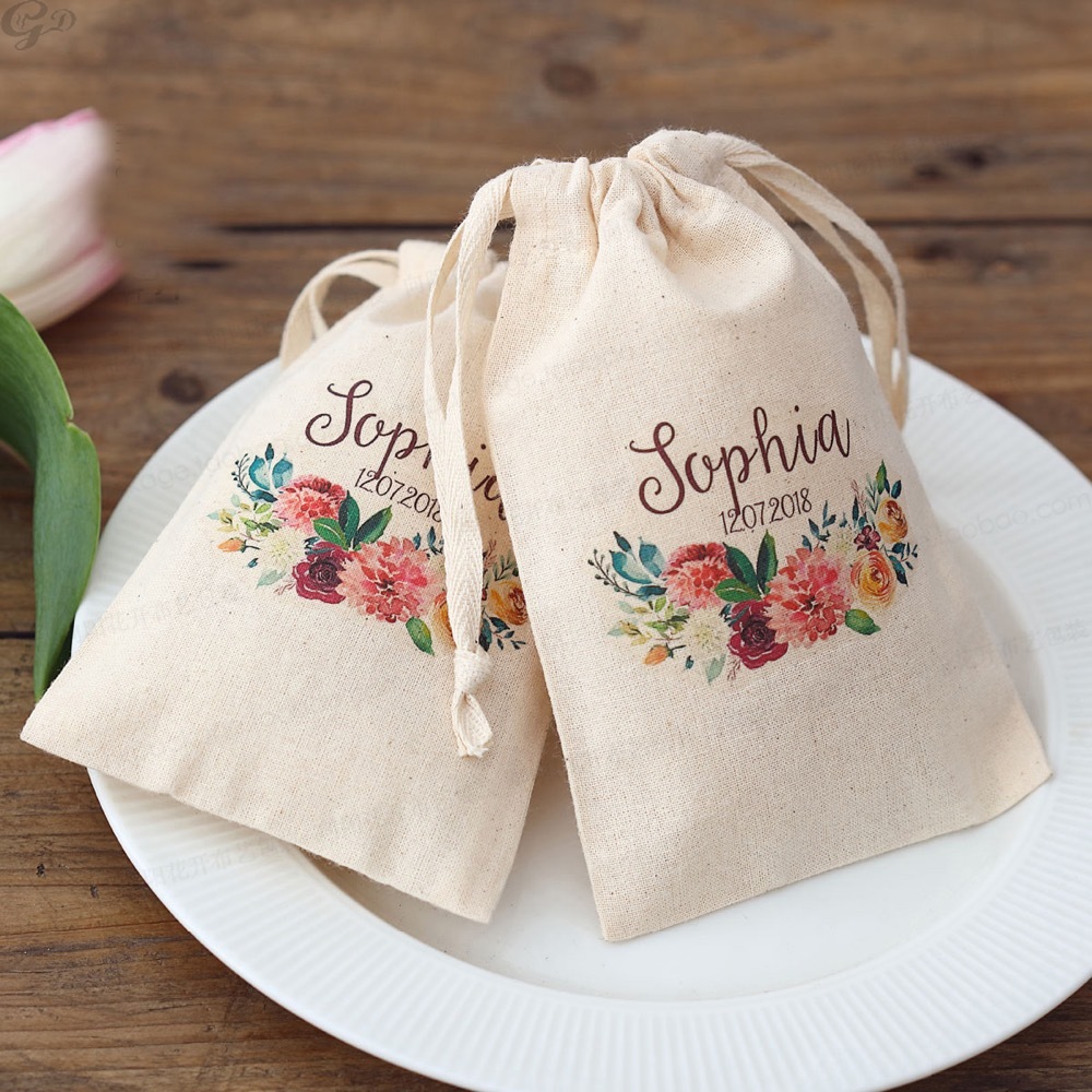 100pcs Custom Name Logo Weddin - Baby Clothing Logo ulasan dan harga