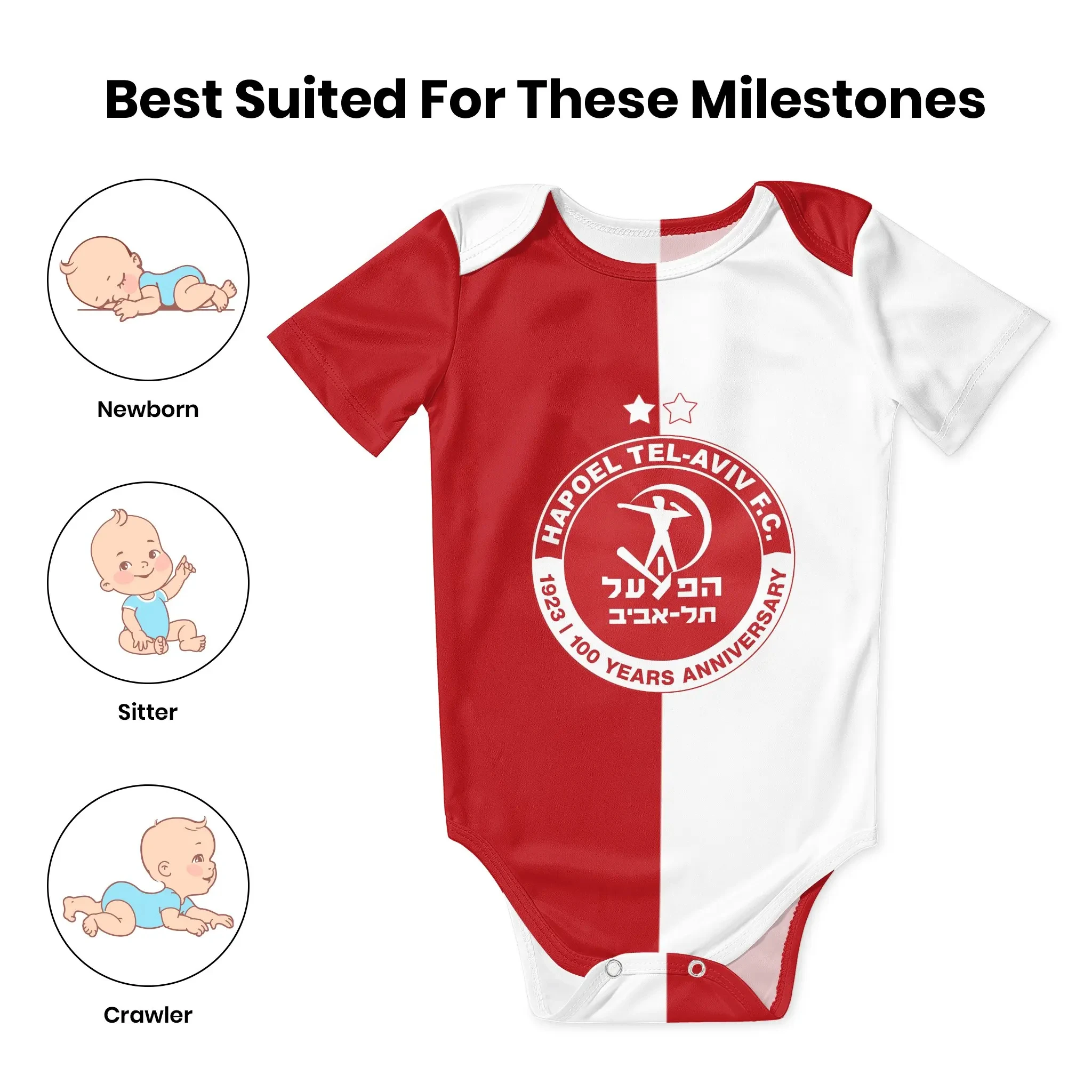 Hapoel Tel Aviv Baby Bodysuit  - Baby Clothing Brand ulasan dan harga