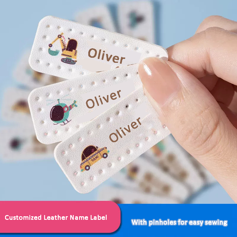 Customized Name Leather Laser  - Baby Clothing Labels ulasan dan harga