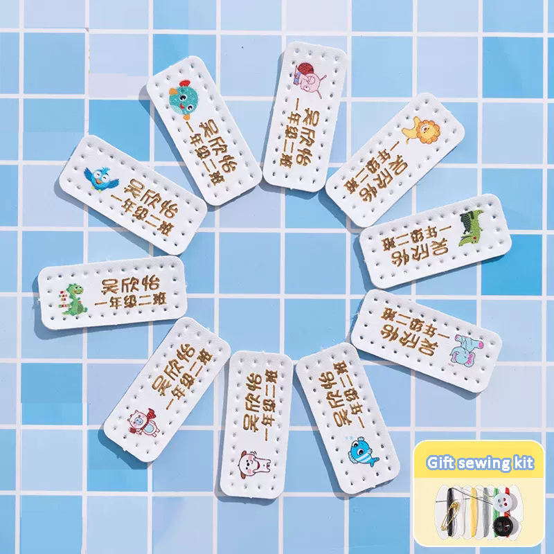 Customized Name Leather Laser  - Baby Clothing Labels ulasan dan harga