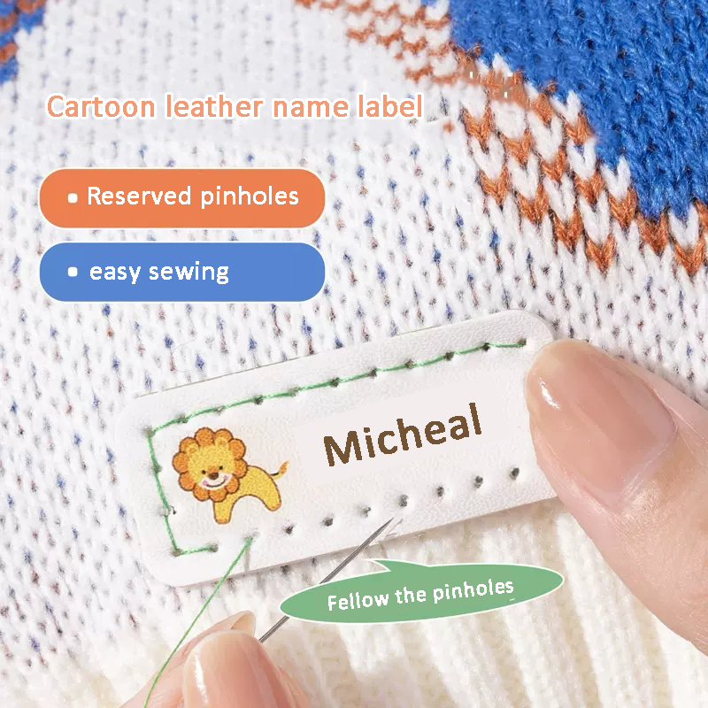 Customized Name Leather Laser  - Baby Clothing Labels ulasan dan harga