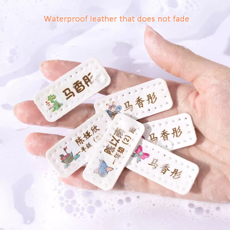 Customized Name Leather Laser  - Baby Clothing Labels ulasan dan harga