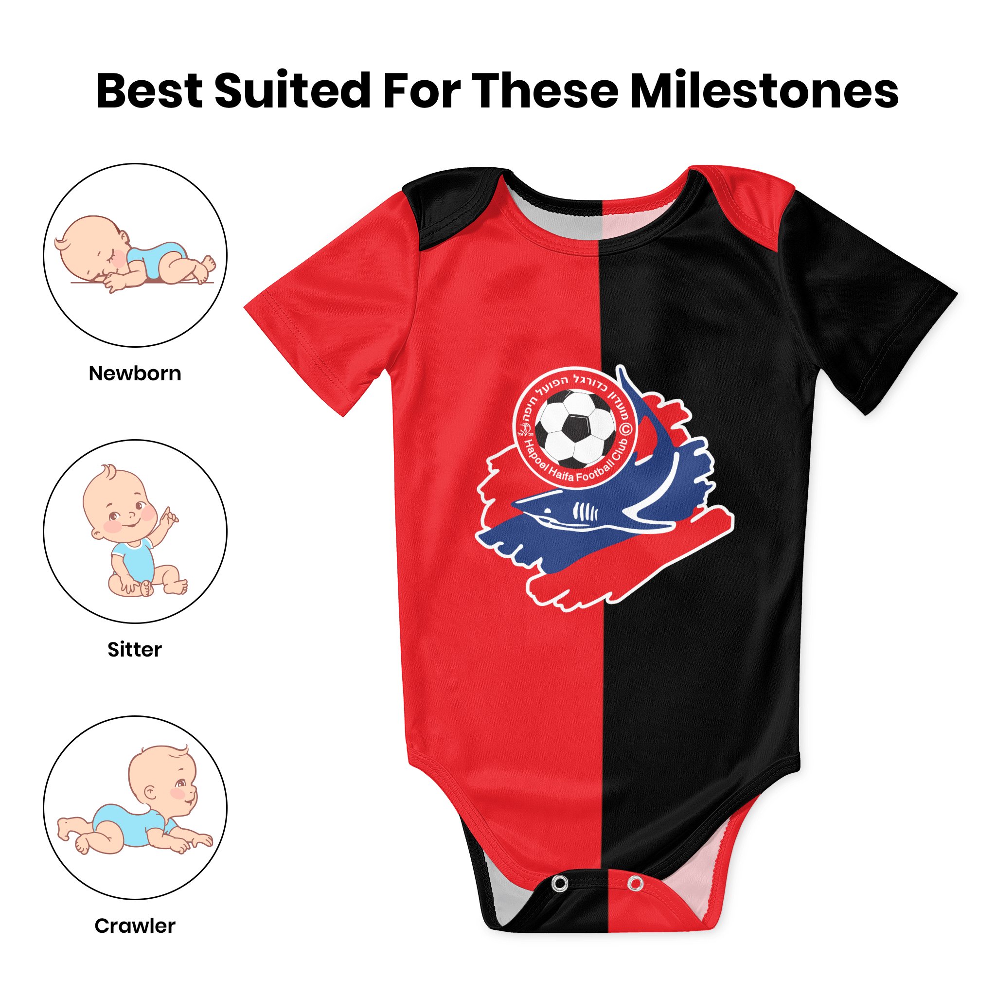 Hapoel Haifa Baby Bodysuit Uni - Baby Clothing Brand ulasan dan harga