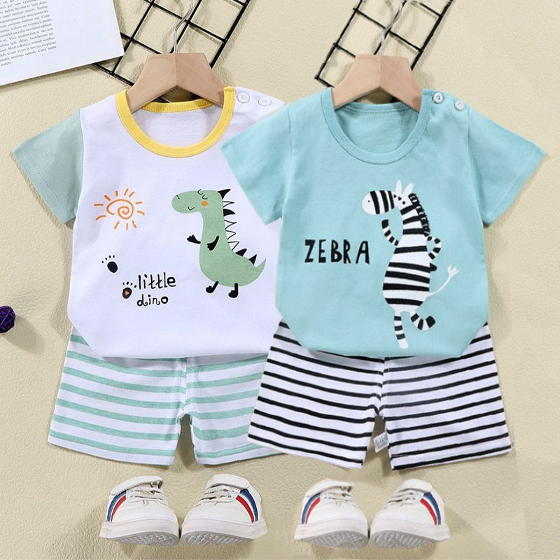 Cotton Tees+Shorts 2-piece Tra - Baby Clothing For Summer ulasan dan harga