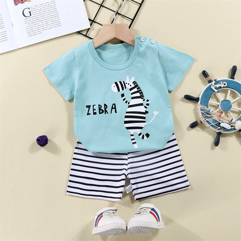 Cotton Tees+Shorts 2-piece Tra - Baby Clothing For Summer ulasan dan harga