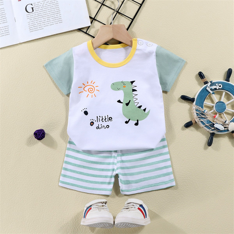 Cotton Tees+Shorts 2-piece Tra - Baby Clothing For Summer ulasan dan harga