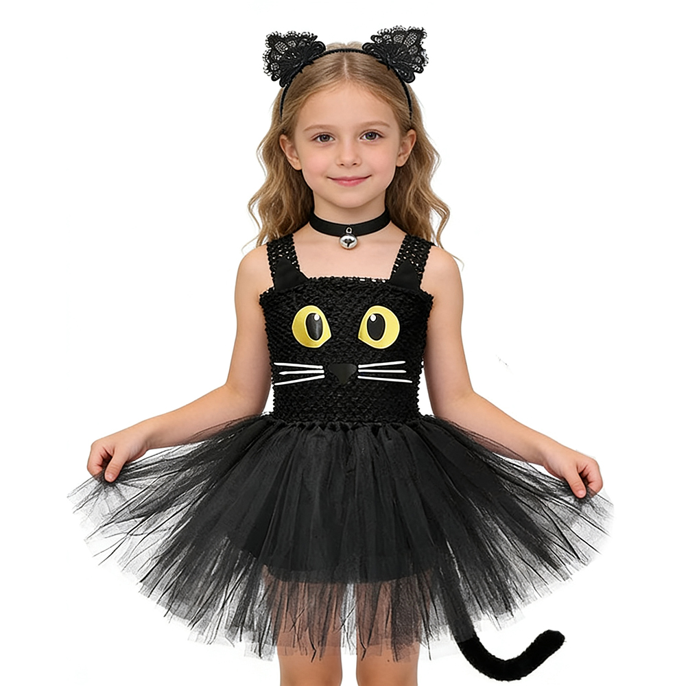 Girls Black Cat Tutu Dress Chi - Baby Tutu Skirt ulasan dan harga