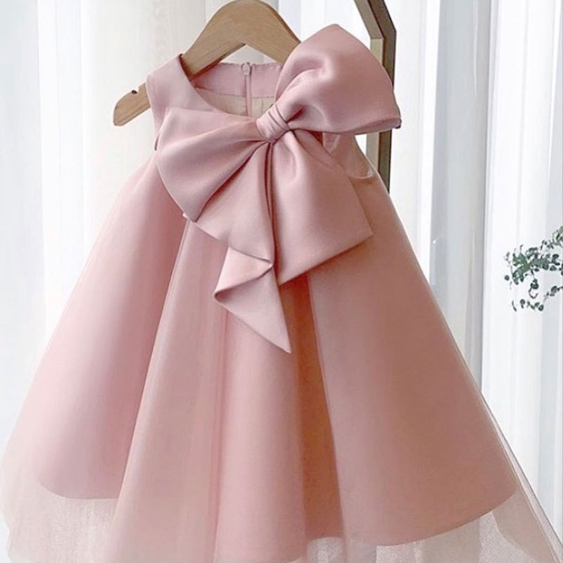 Summer Big Bow Baby Girl Dress - Baby Clothing For Summer ulasan dan harga