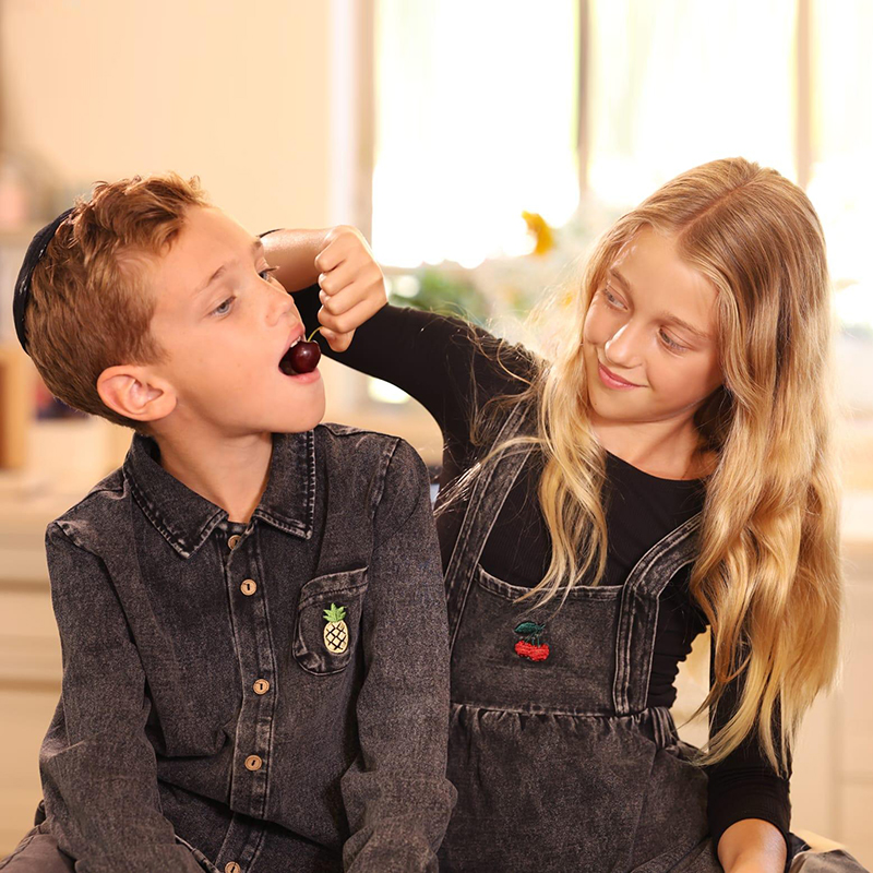 Denim Black Family Matching Se - Baby Clothing Logo ulasan dan harga