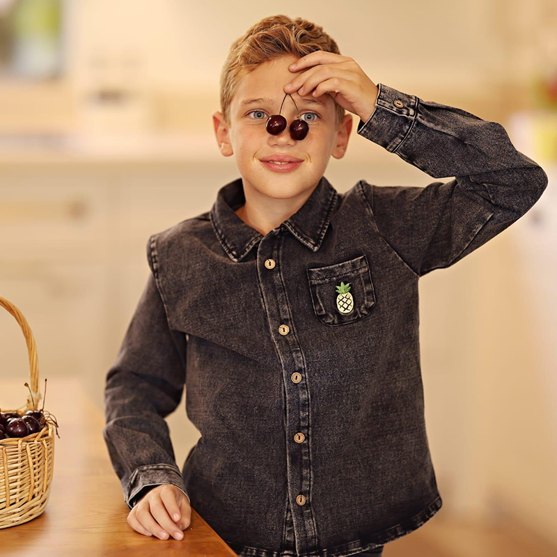 Denim Black Family Matching Se - Baby Clothing Logo ulasan dan harga