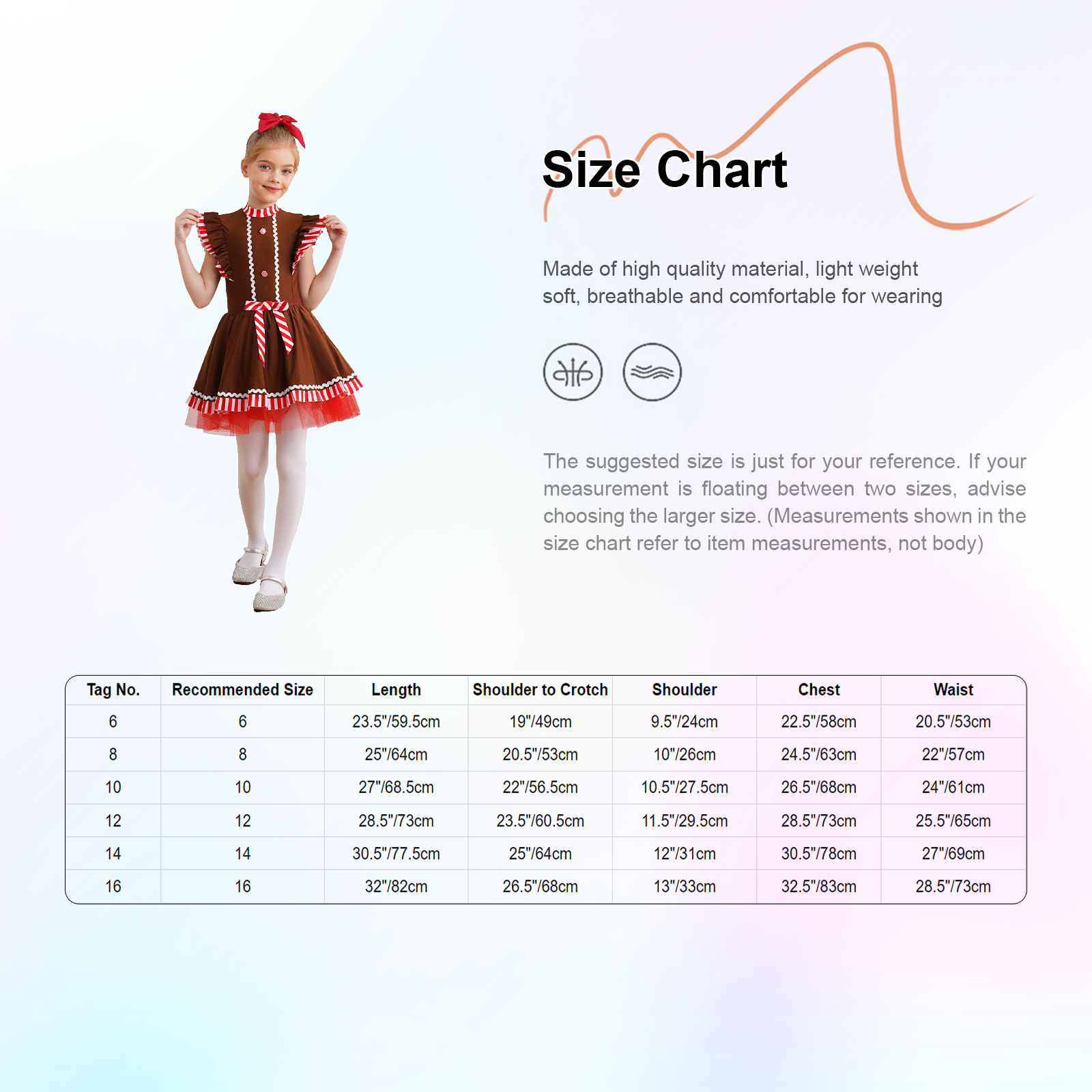 Girls Gingerbread Costume Cute - Baby Tutu Skirt ulasan dan harga
