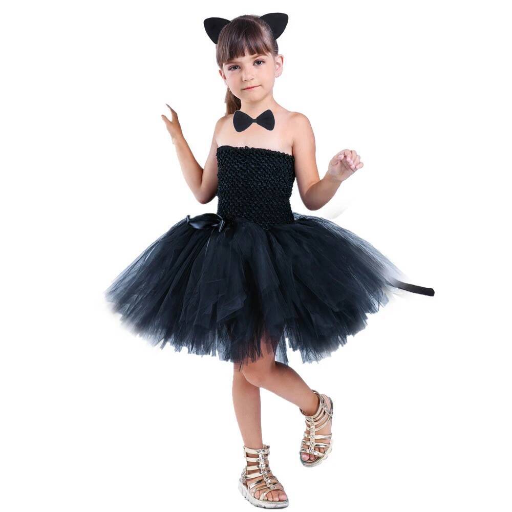 Cute Black Cat Tutu Dress Baby - Baby Tutu Skirt ulasan dan harga