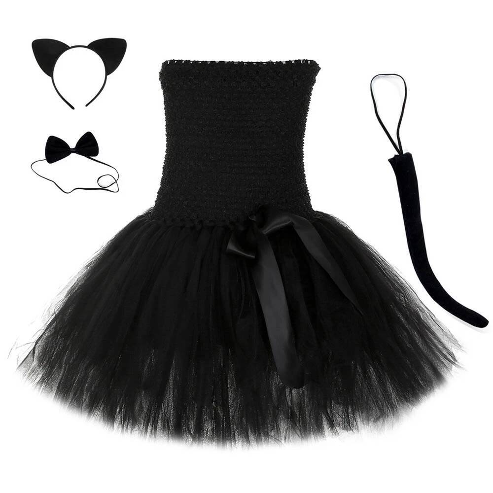 Cute Black Cat Tutu Dress Baby - Baby Tutu Skirt ulasan dan harga