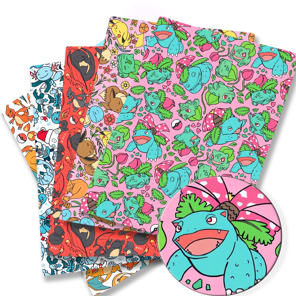 Pokemon Cartoon Fabric140*50cm - Baby Clothing Sewing ulasan dan harga