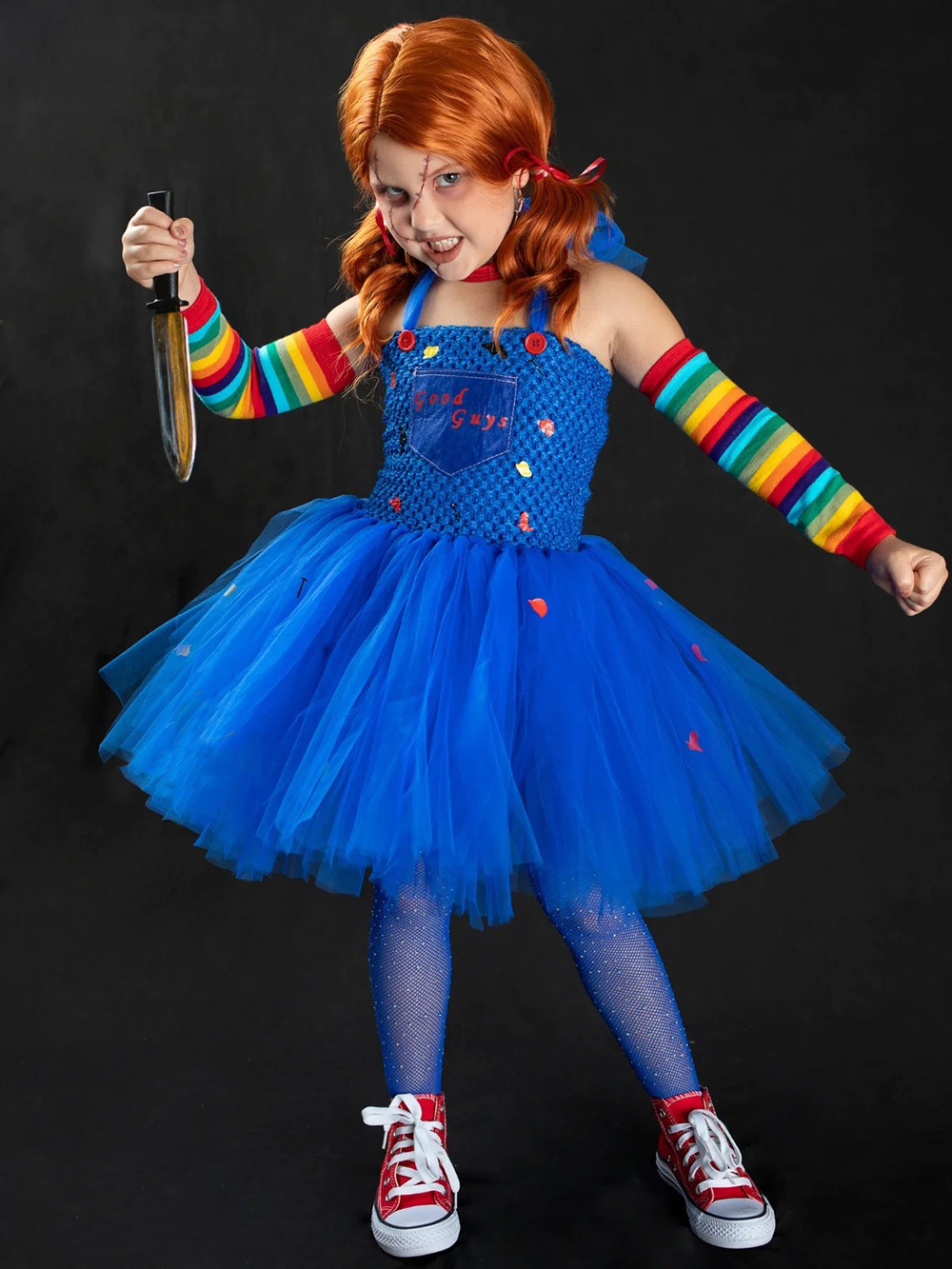 Girls Halloween Scary Doll Cos - Baby Tutu Skirt ulasan dan harga