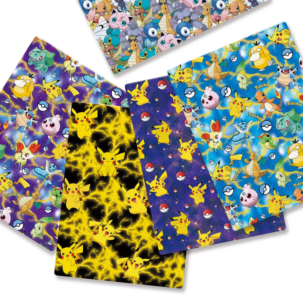 Pokemon Cartoon Fabric140*50cm - Baby Clothing Sewing ulasan dan harga