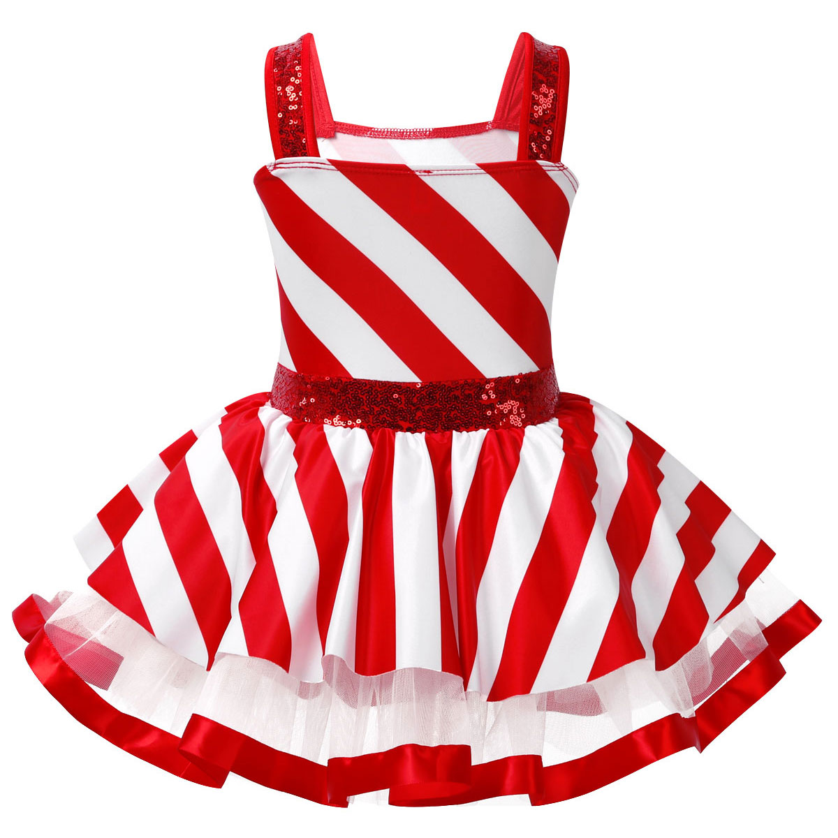 Girls Christmas Candy Cane Cos - Baby Tutu Skirt ulasan dan harga