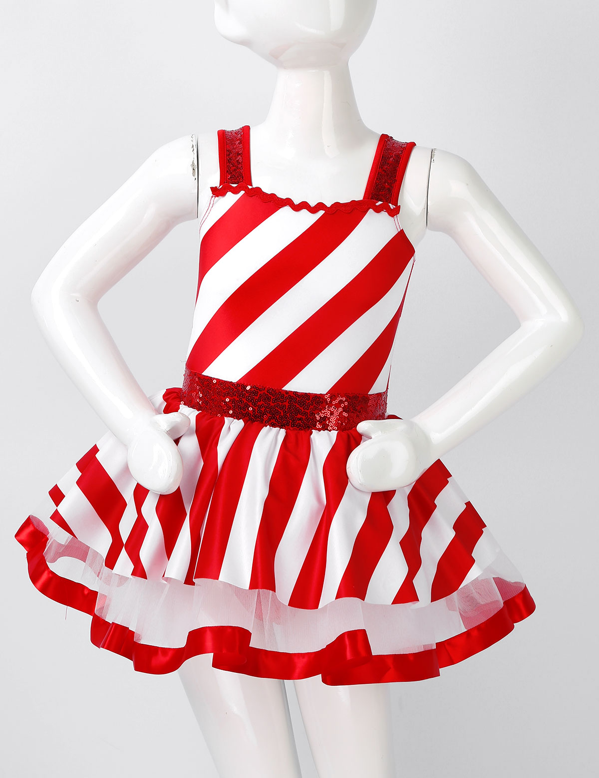 Girls Christmas Candy Cane Cos - Baby Tutu Skirt ulasan dan harga