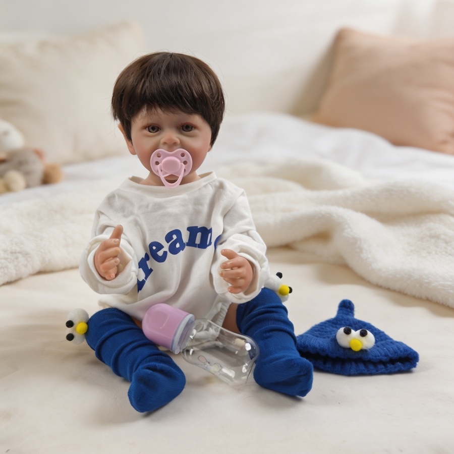 55cm simulation cute boy Rebor - Baby Clothing Gifts ulasan dan harga